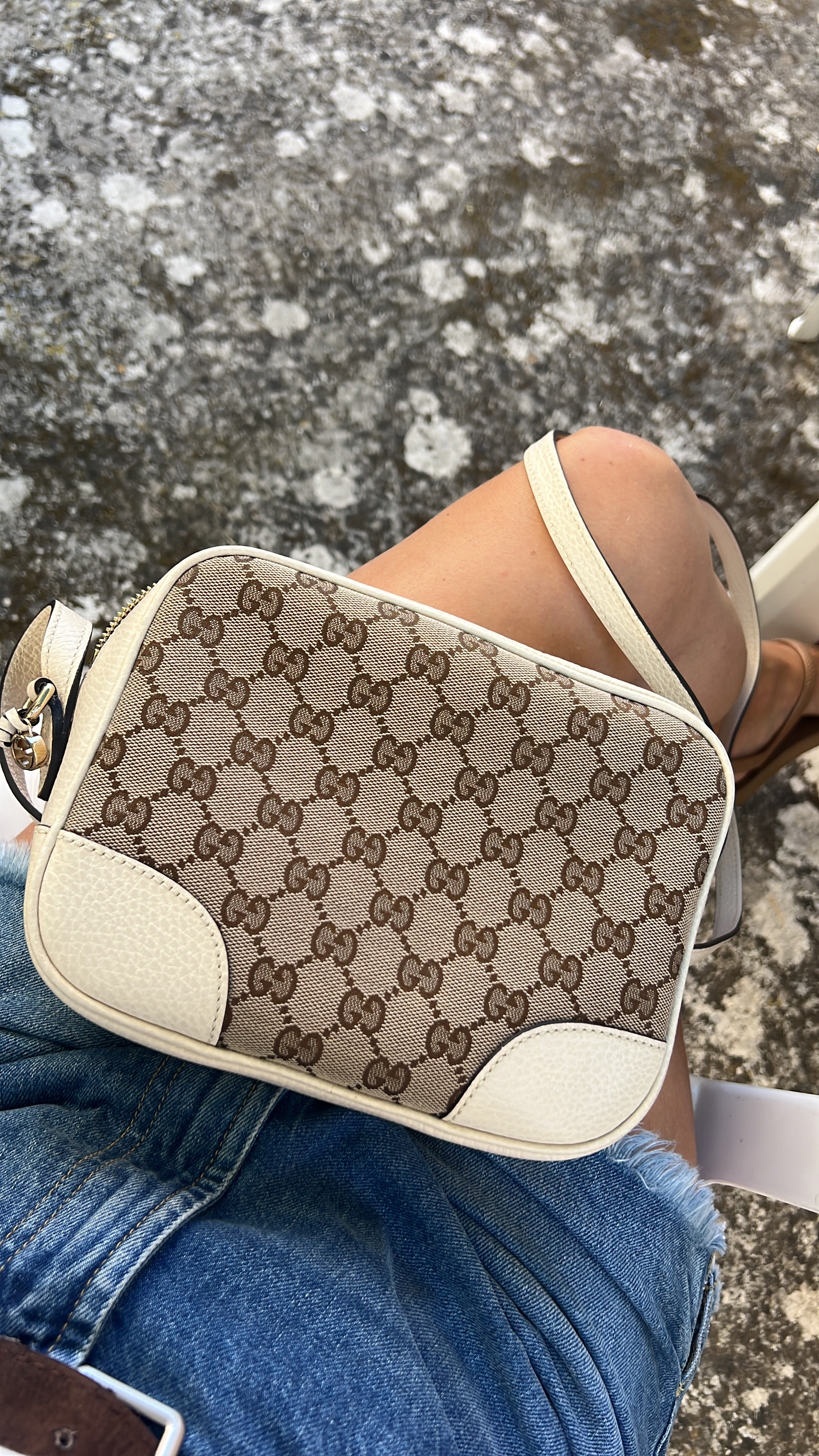 Gucci Camera bag Bree inserti in pelle con portafoglio compatto in set