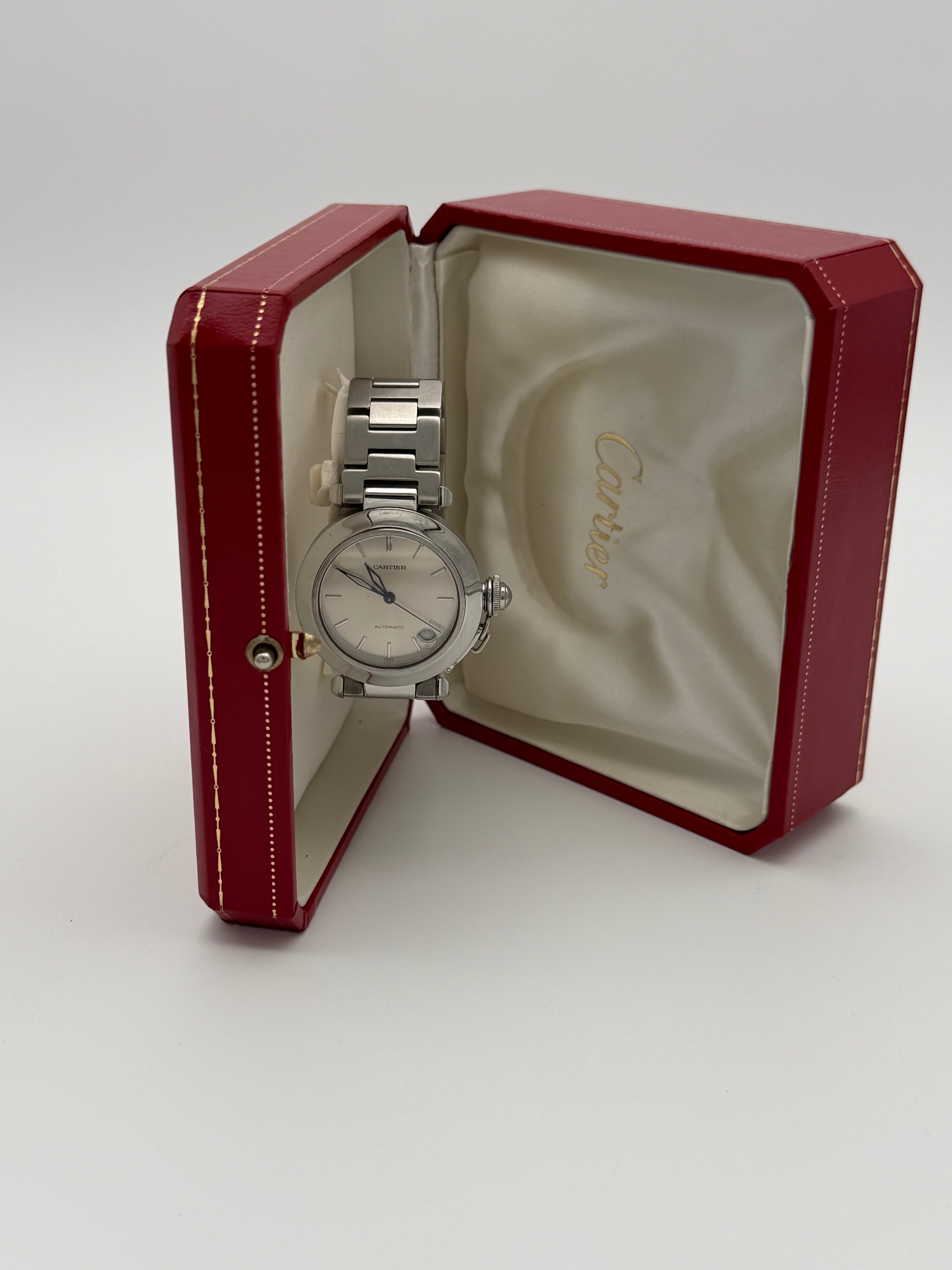 Cartier Pasha C Ref. 2324 lancette blu Movimento meccanico