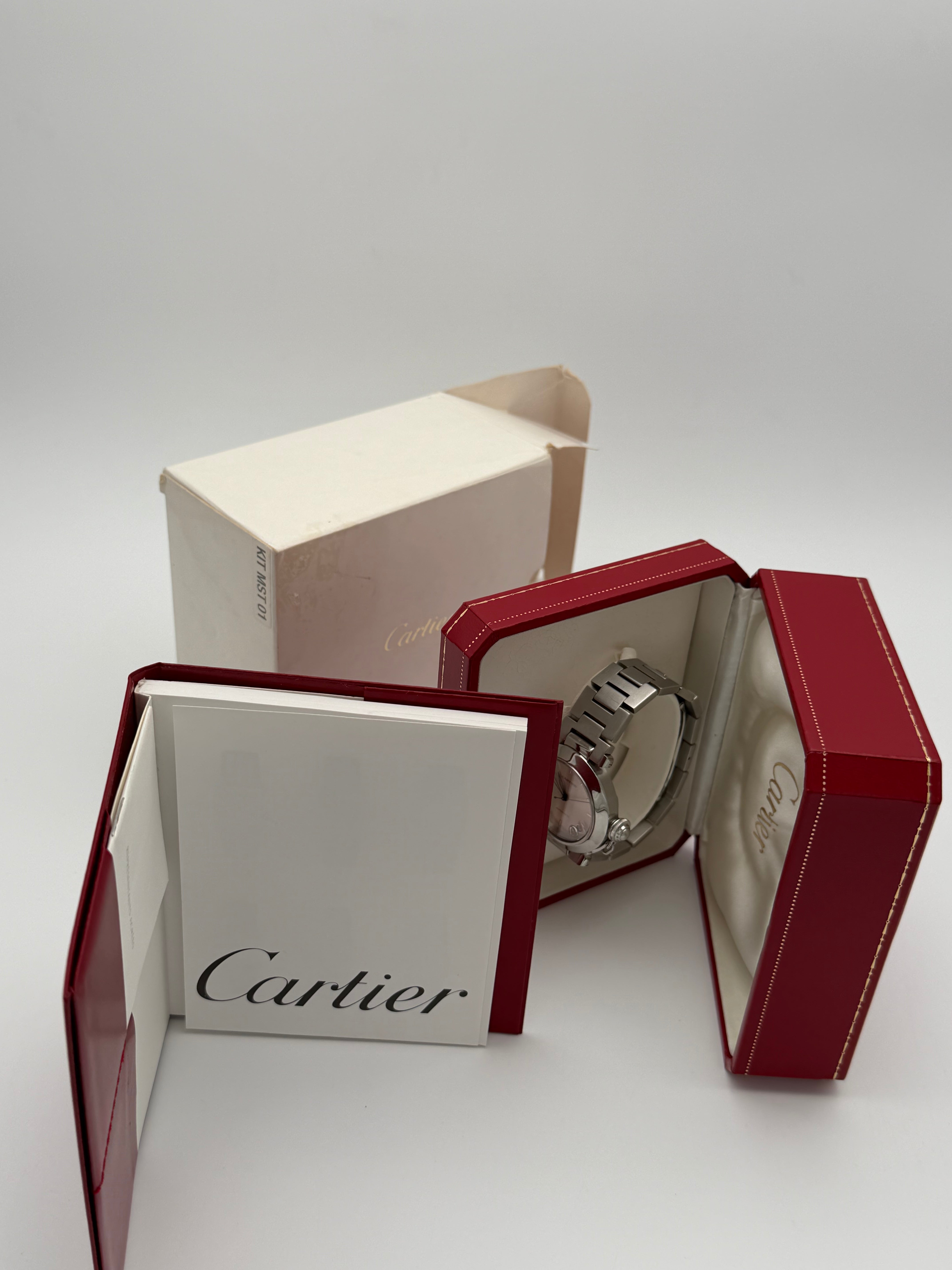 Cartier Pasha C Ref. 2324 lancette blu Movimento meccanico