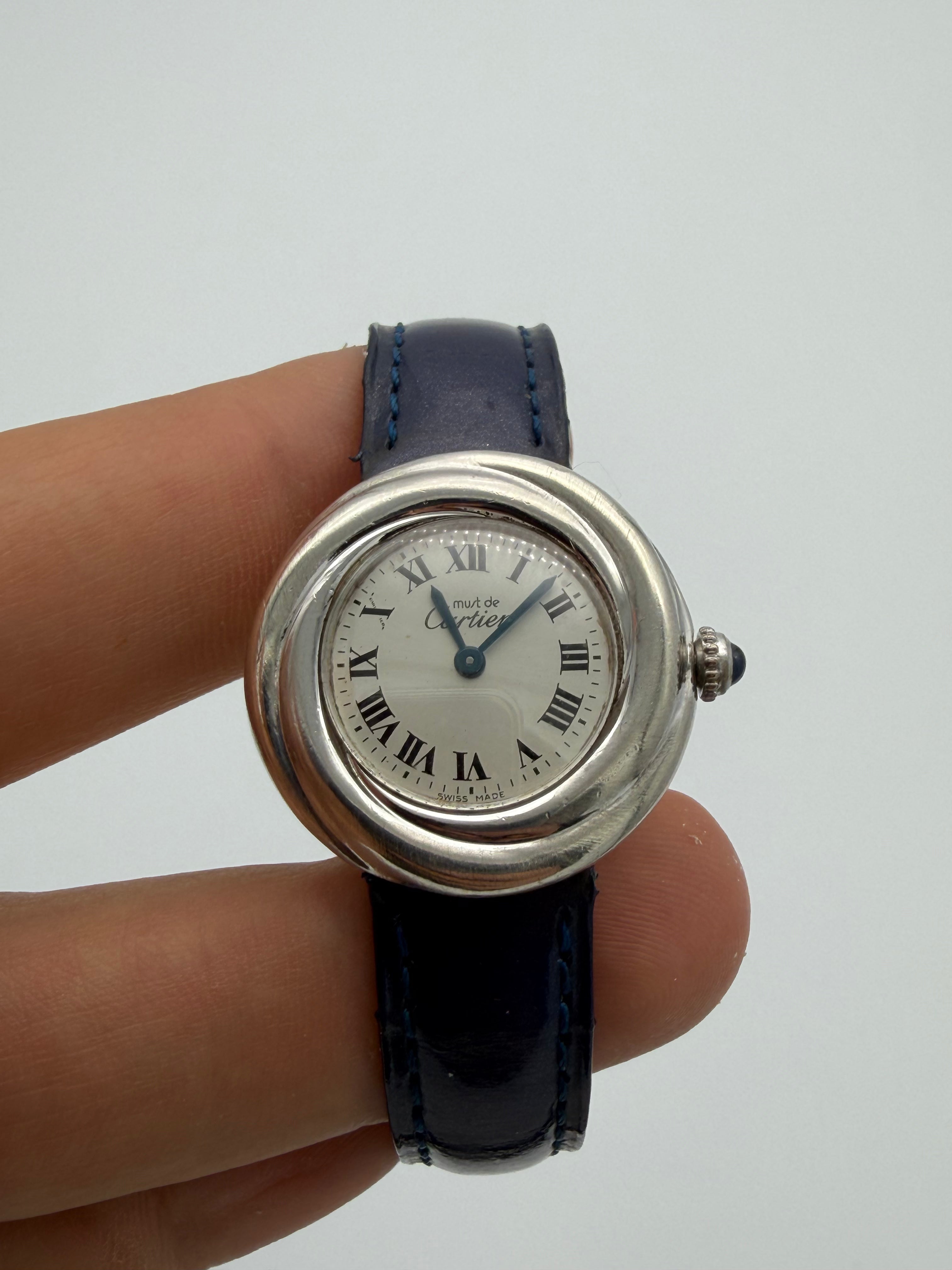 Cartier "Trinity" from the Must de Cartier collection – Ref. 2439 – 925 Silver – Full Set