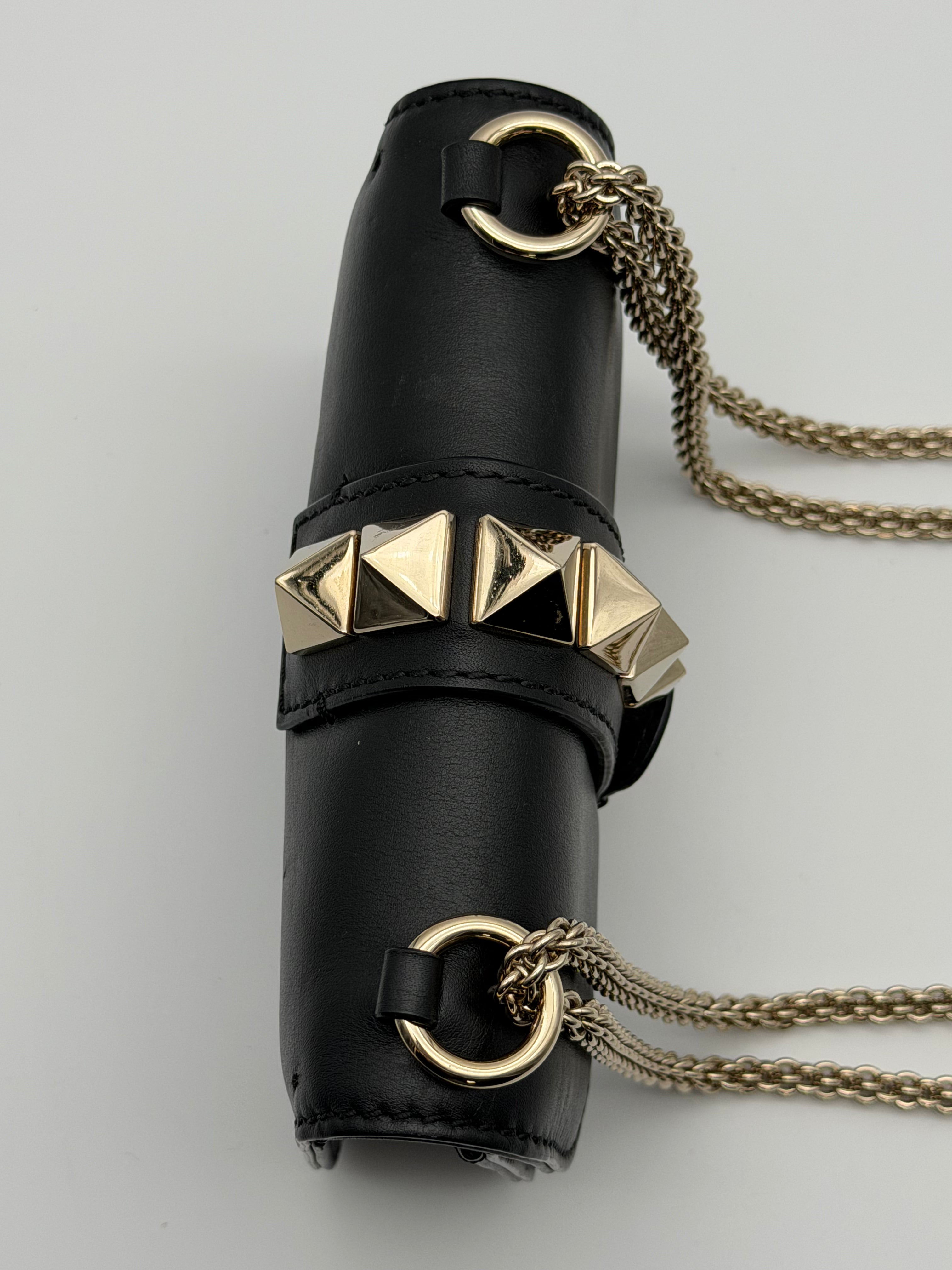 Valentino Garavani Glam Lock small black calfskin