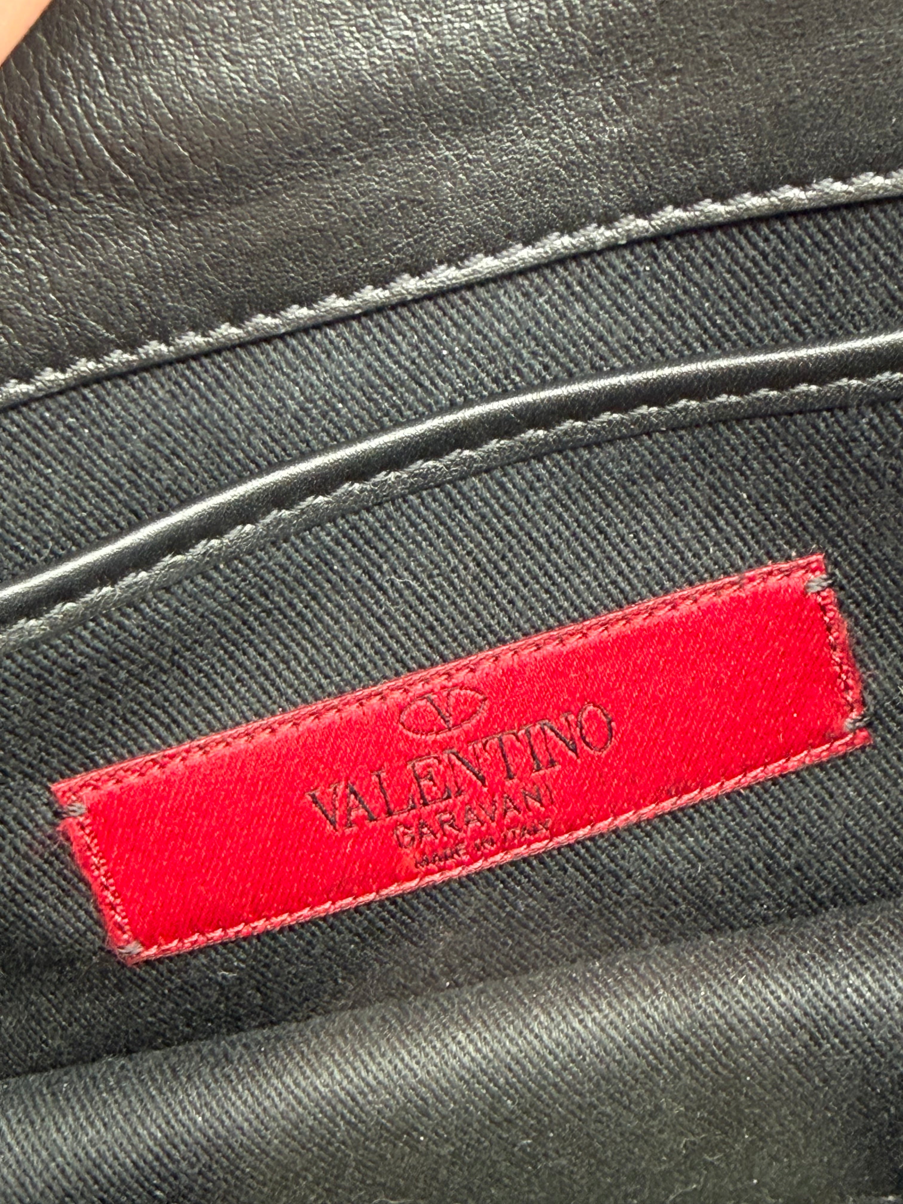 Valentino Garavani Glam Lock small black calfskin