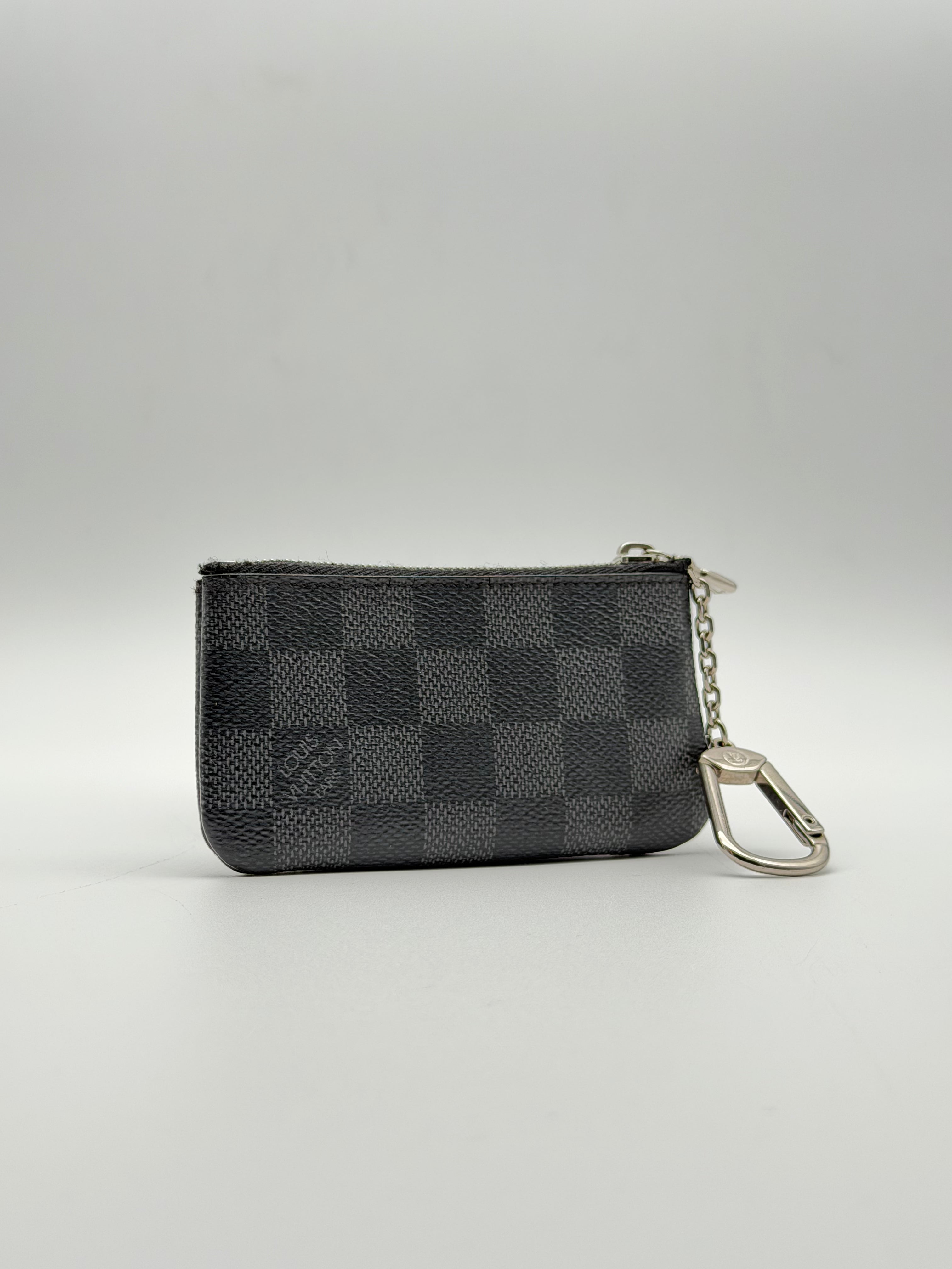 Louis Vuitton Pochette Cles in canvas Damier Graphite