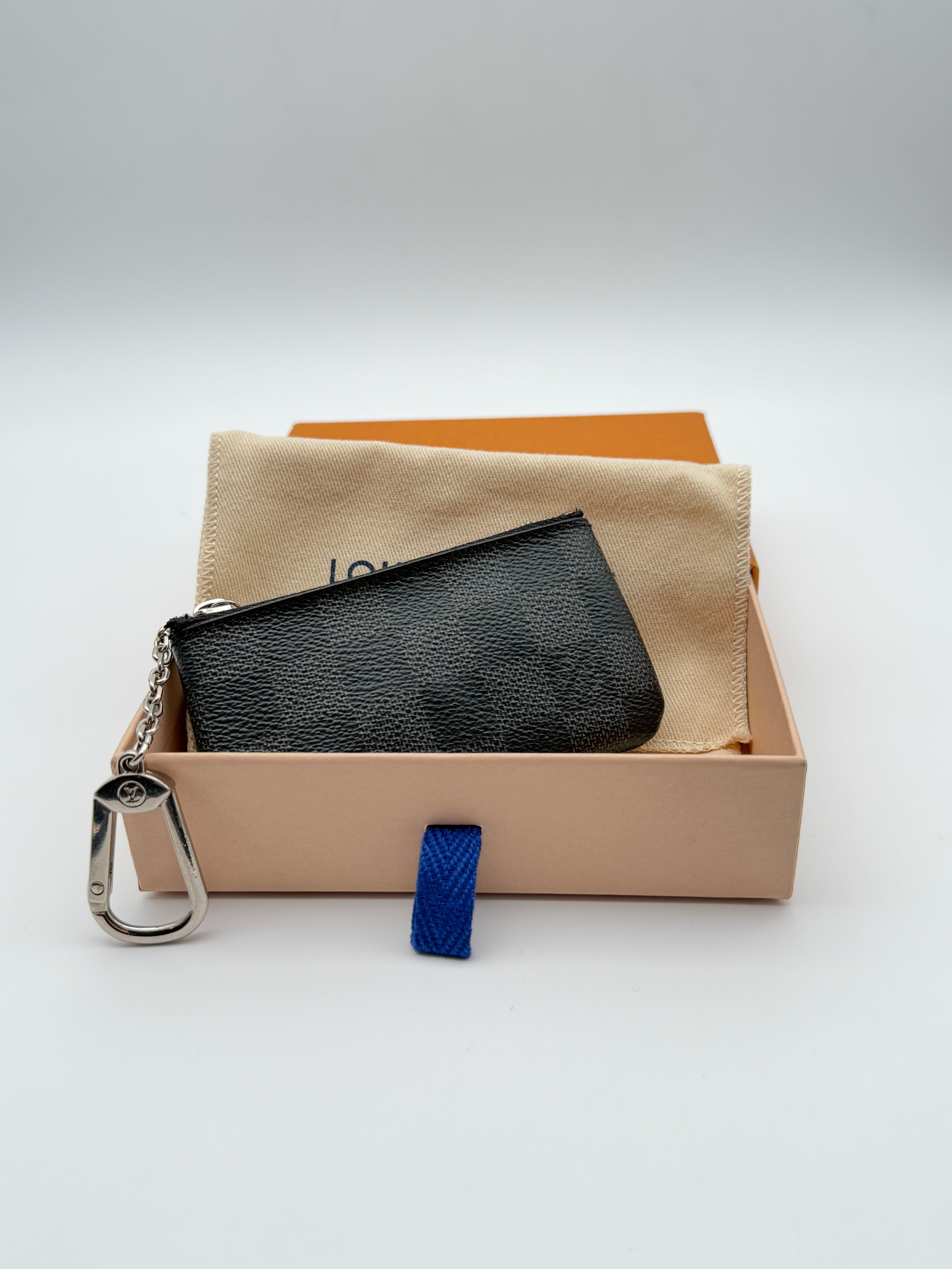 Louis Vuitton Pochette Cles in canvas Damier Graphite