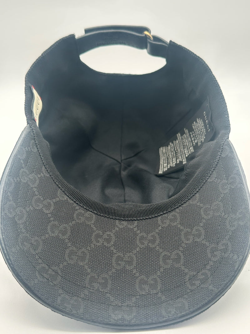 GUCCI CAPPELLO DA BASEBALL GG WEB NERO