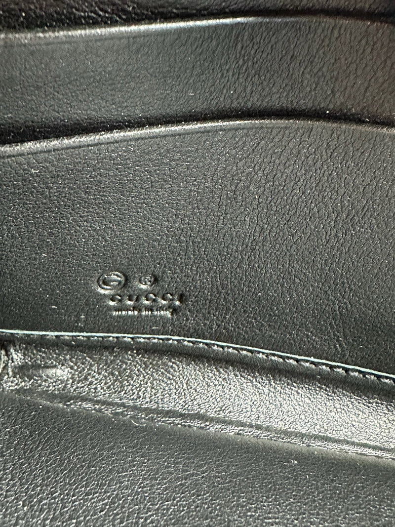 GUCCI PORTAFOGLIO CONTINENTAL PELLE GUCCISSIMA NERO