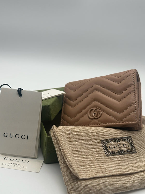 GUCCI PORTAFOGLIO MARMONT MISURA PICCOLA TORTORA