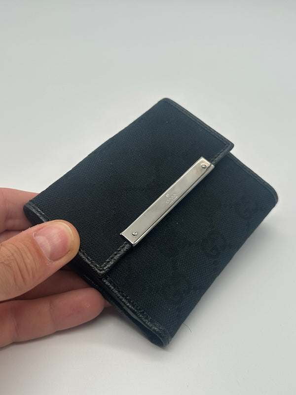 GUCCI PORTAFOGLIO COMPATTO NERO