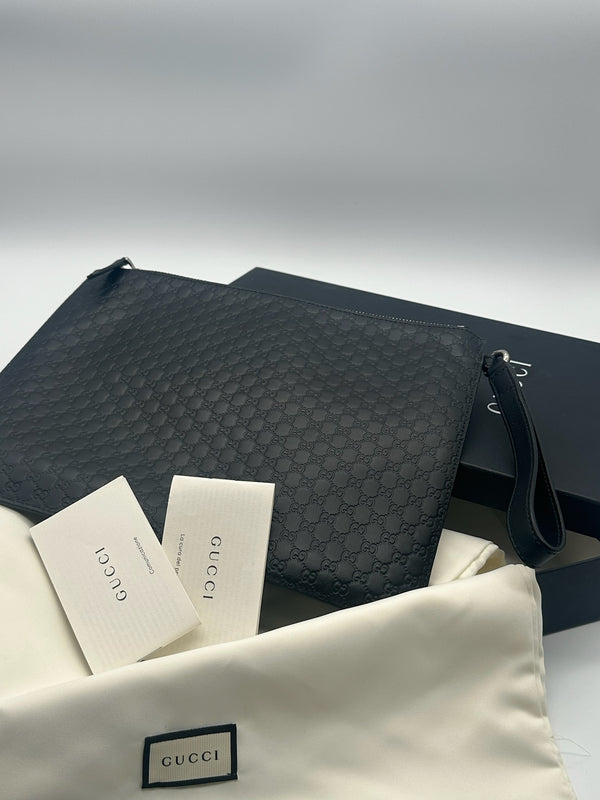 GUCCI POCHETTE PELLE GUCCISSIMA DA POLSO