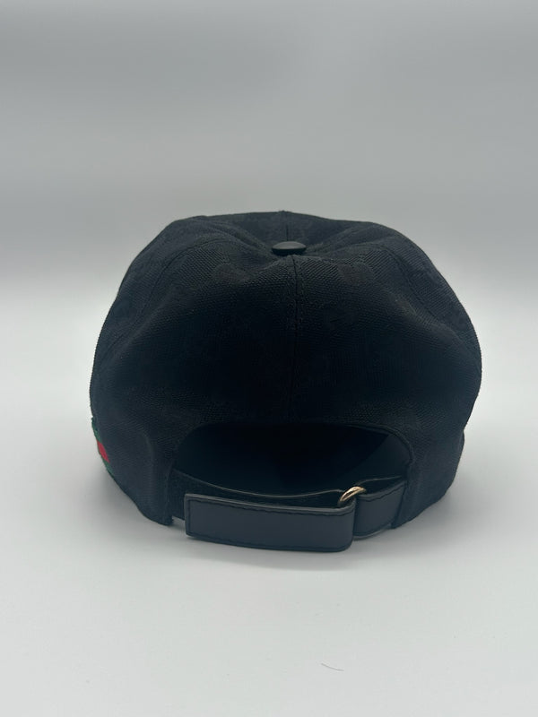 GUCCI CAPPELLO DA BASEBALL GG WEB NERO