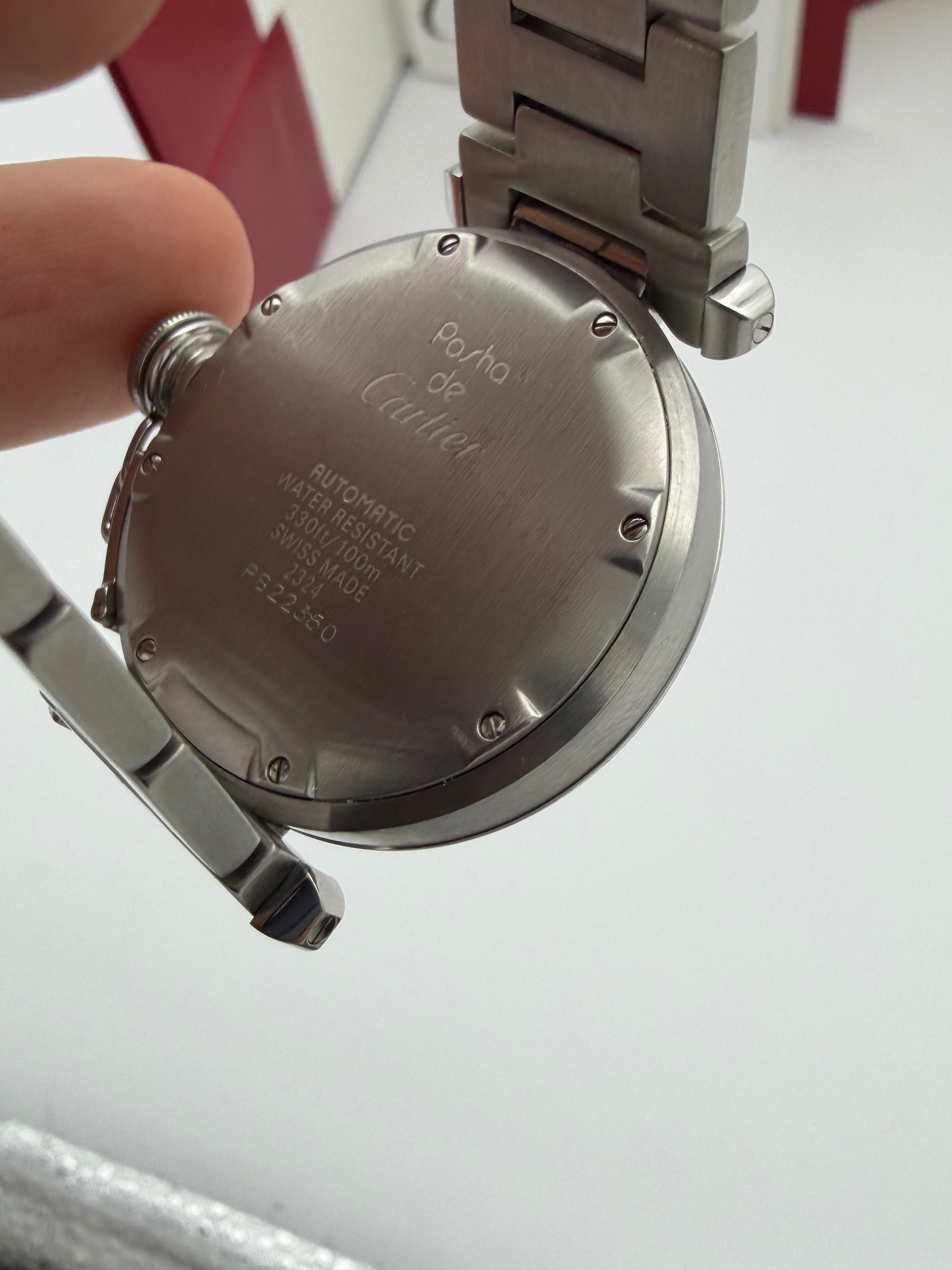 Cartier Pasha C Ref. 2324 blue hands Mechanical movement
