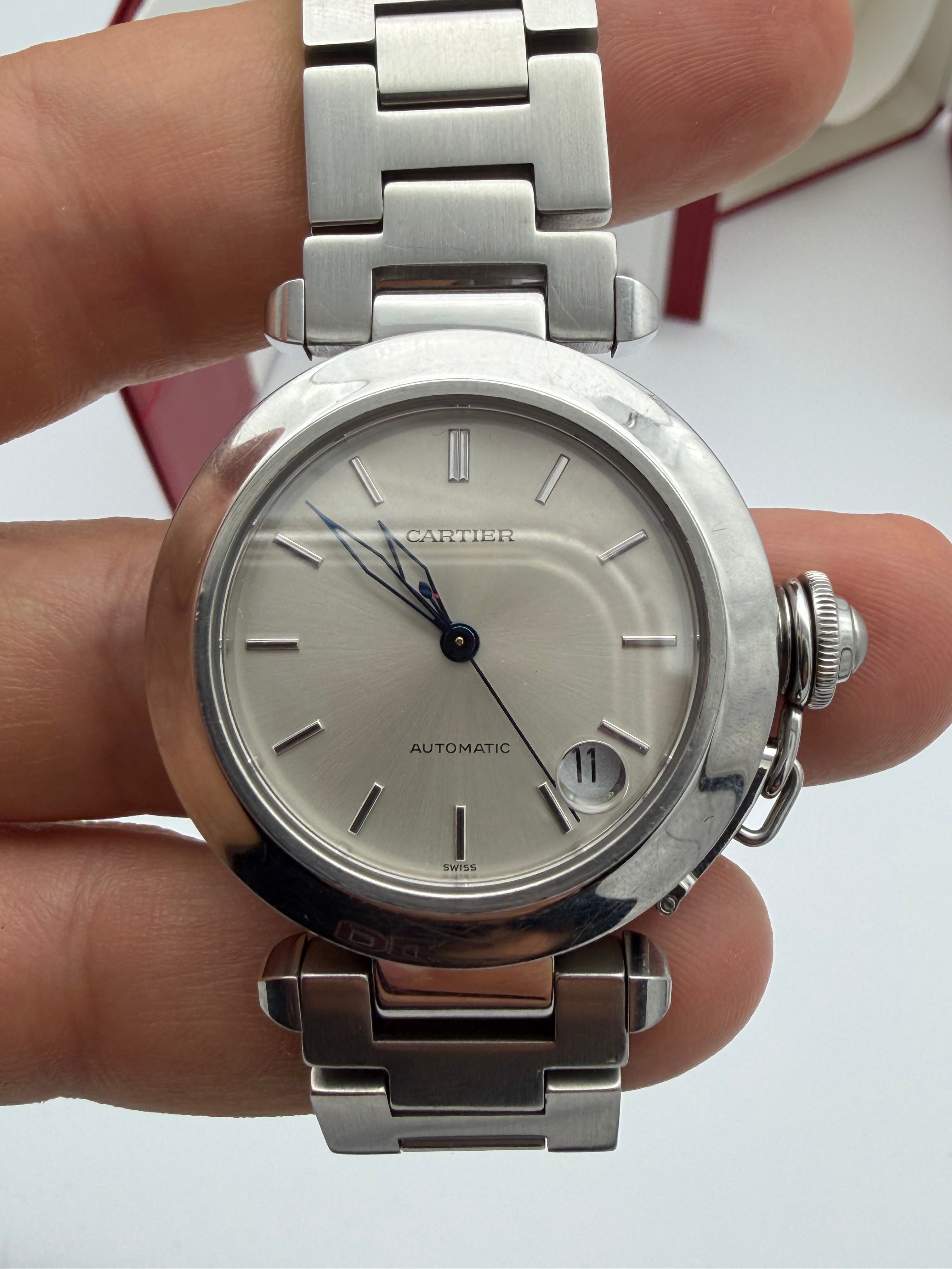 Cartier Pasha C Ref. 2324 blue hands Mechanical movement