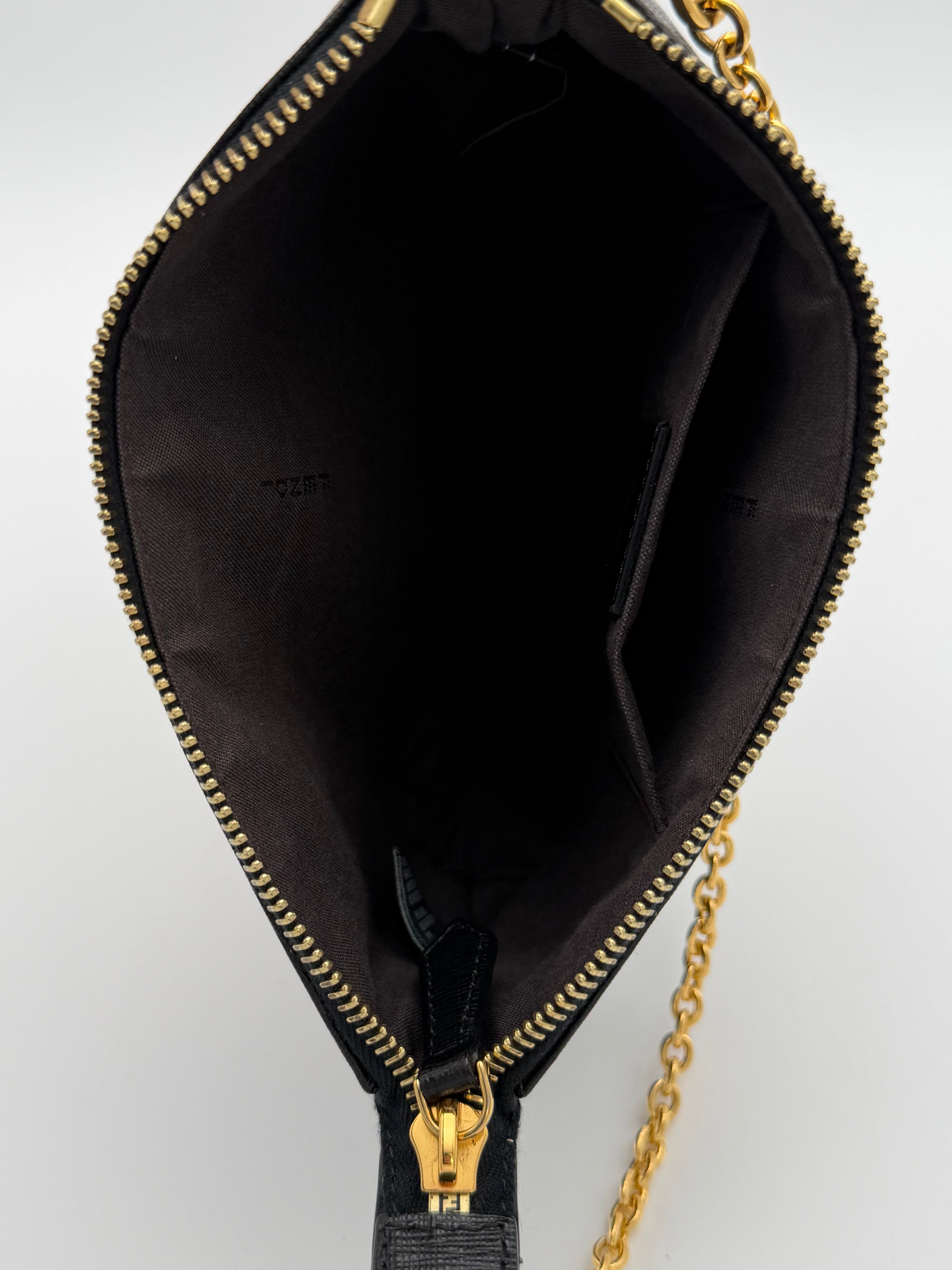 Fendi Elite black calfskin clutch from the 2013/2014 "Crayons" collection