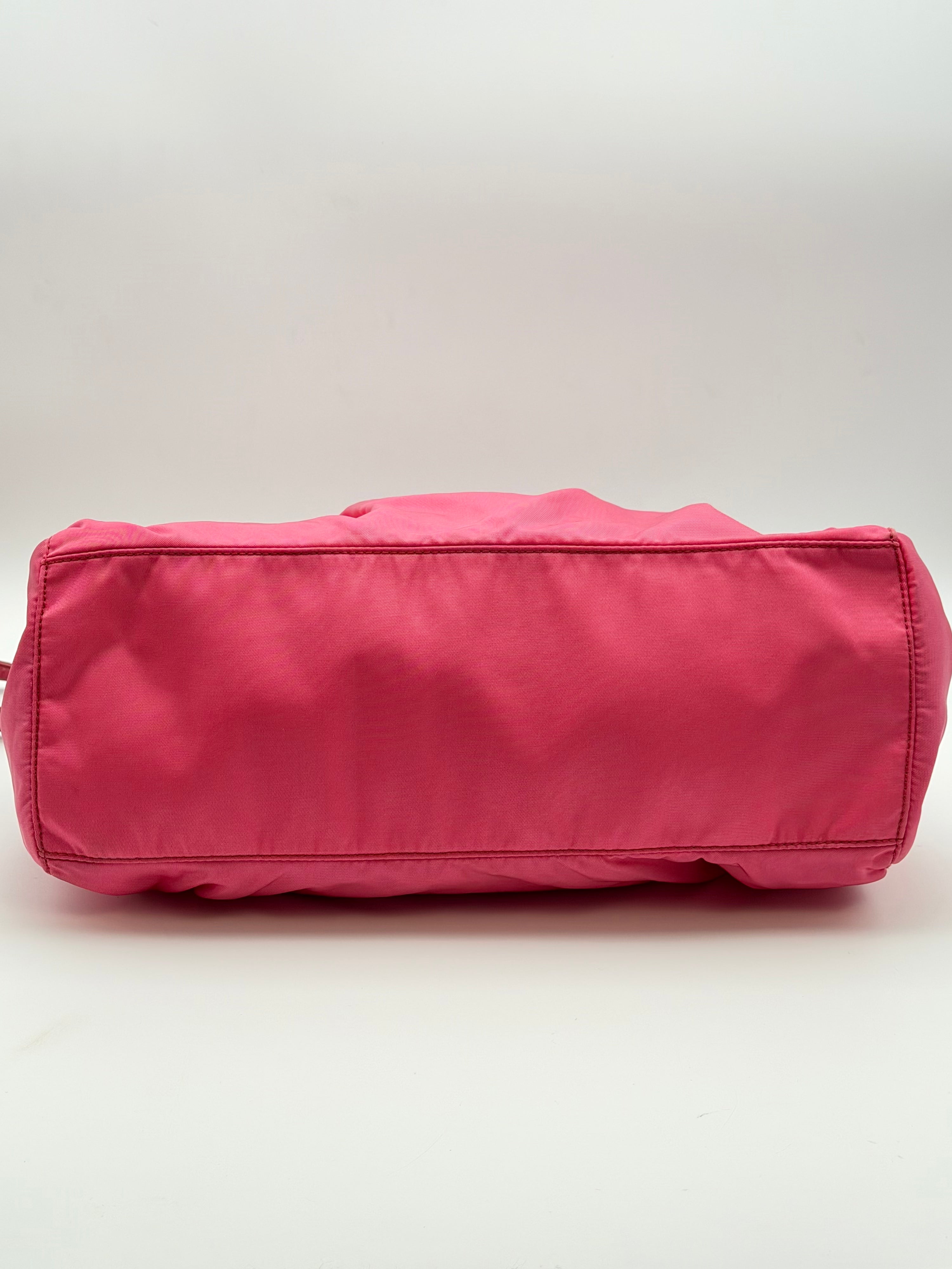 Prada 2-Way in tessuto Nylon Bow fucsia