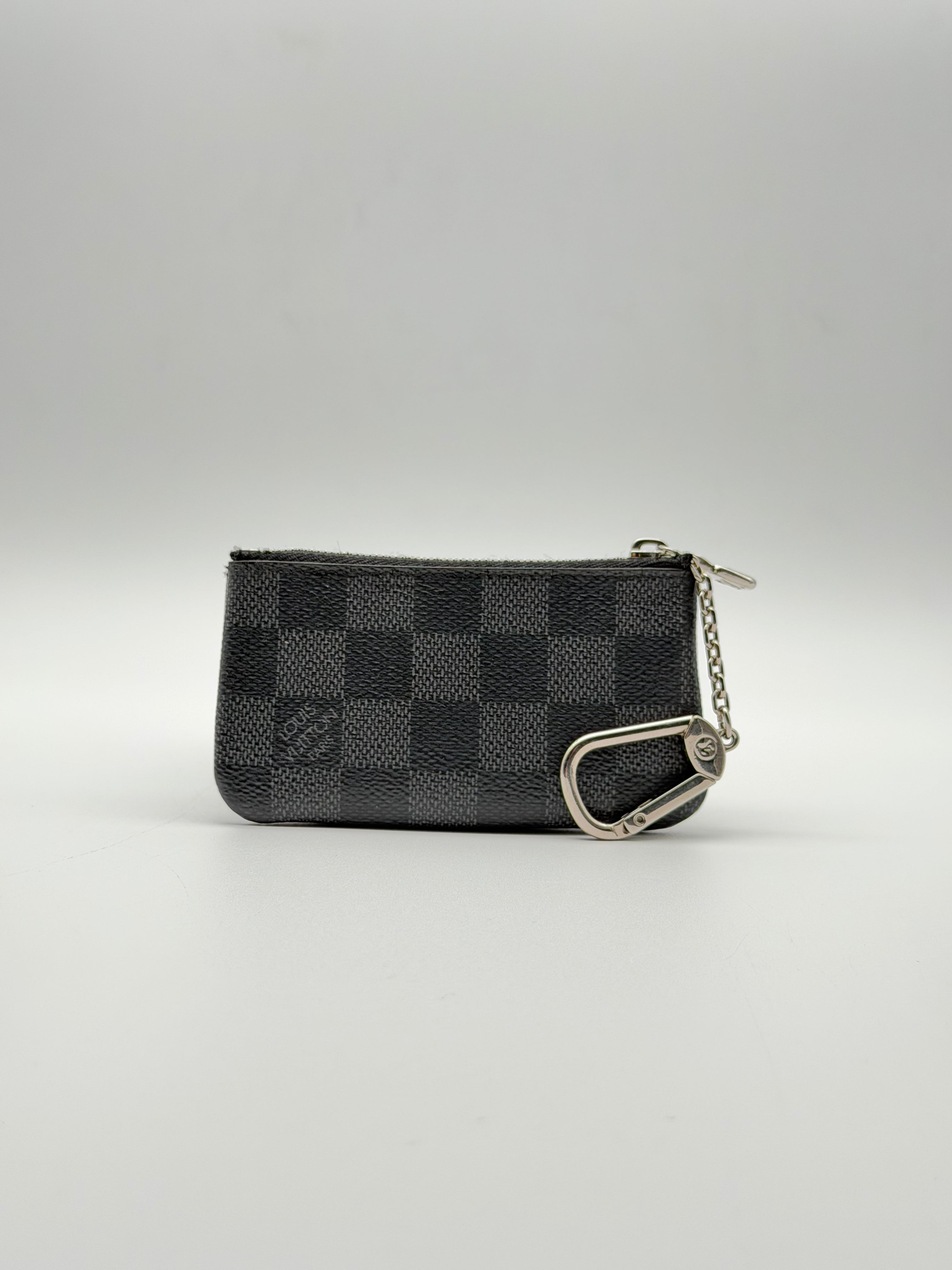 Louis Vuitton Pochette Cles in canvas Damier Graphite
